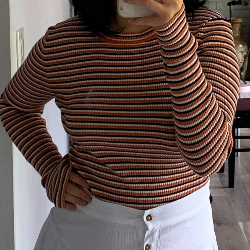 FOREVER21 long sleeve striped tshirt🍂
